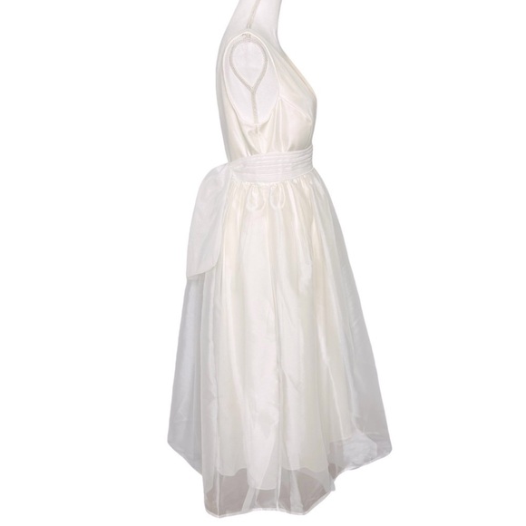 Sachin Babi BHLDN Carmina Bow Dress Ivory Size 8 NEW - Picture 5 of 16